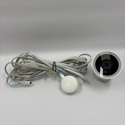 Google Nest Labs Cam IQ Outdoor Security Camera A0055 with Power Adapter