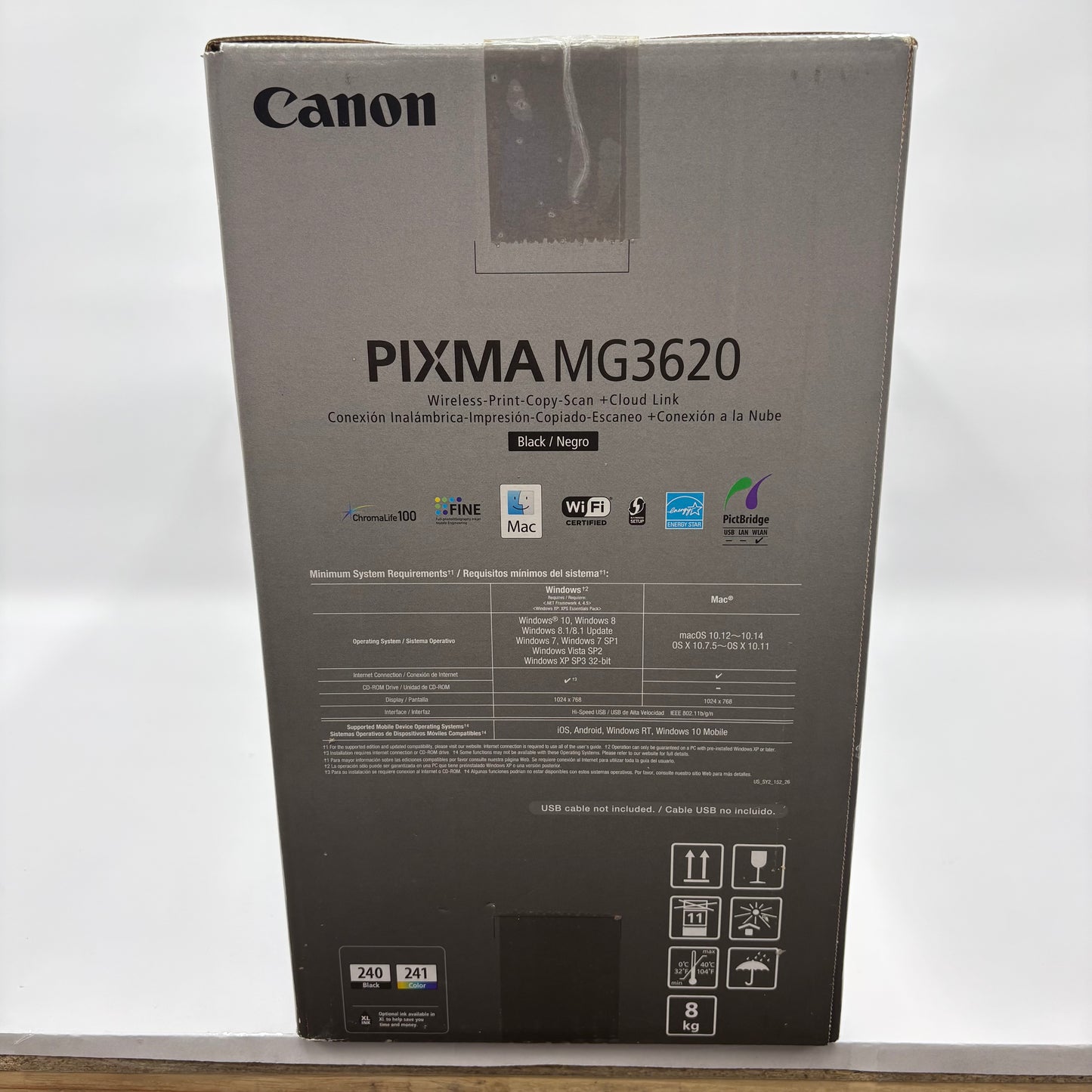 New Canon PIXMA Wireless All-in-One Color Inkjet Printer MG3620