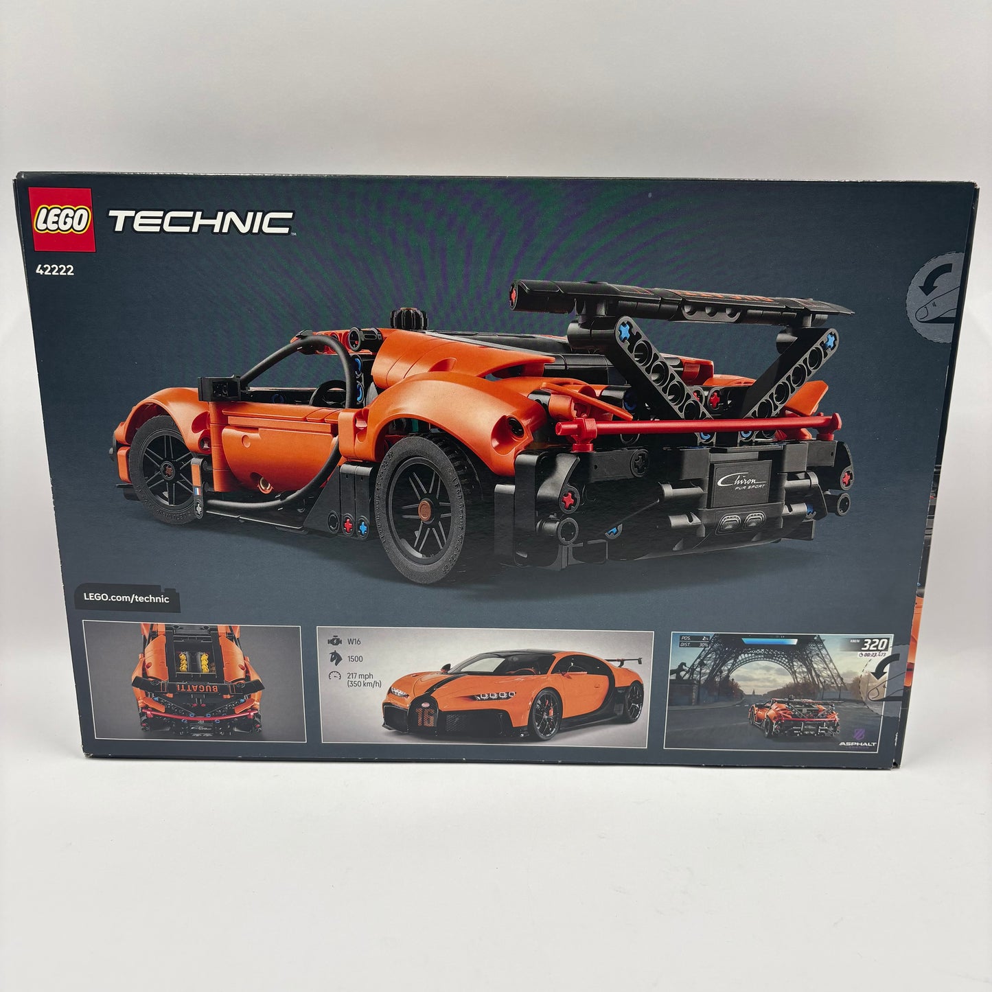 New LEGO Technic Bugatti Chiron Pur Sport Hypercar Build Kit 6588566