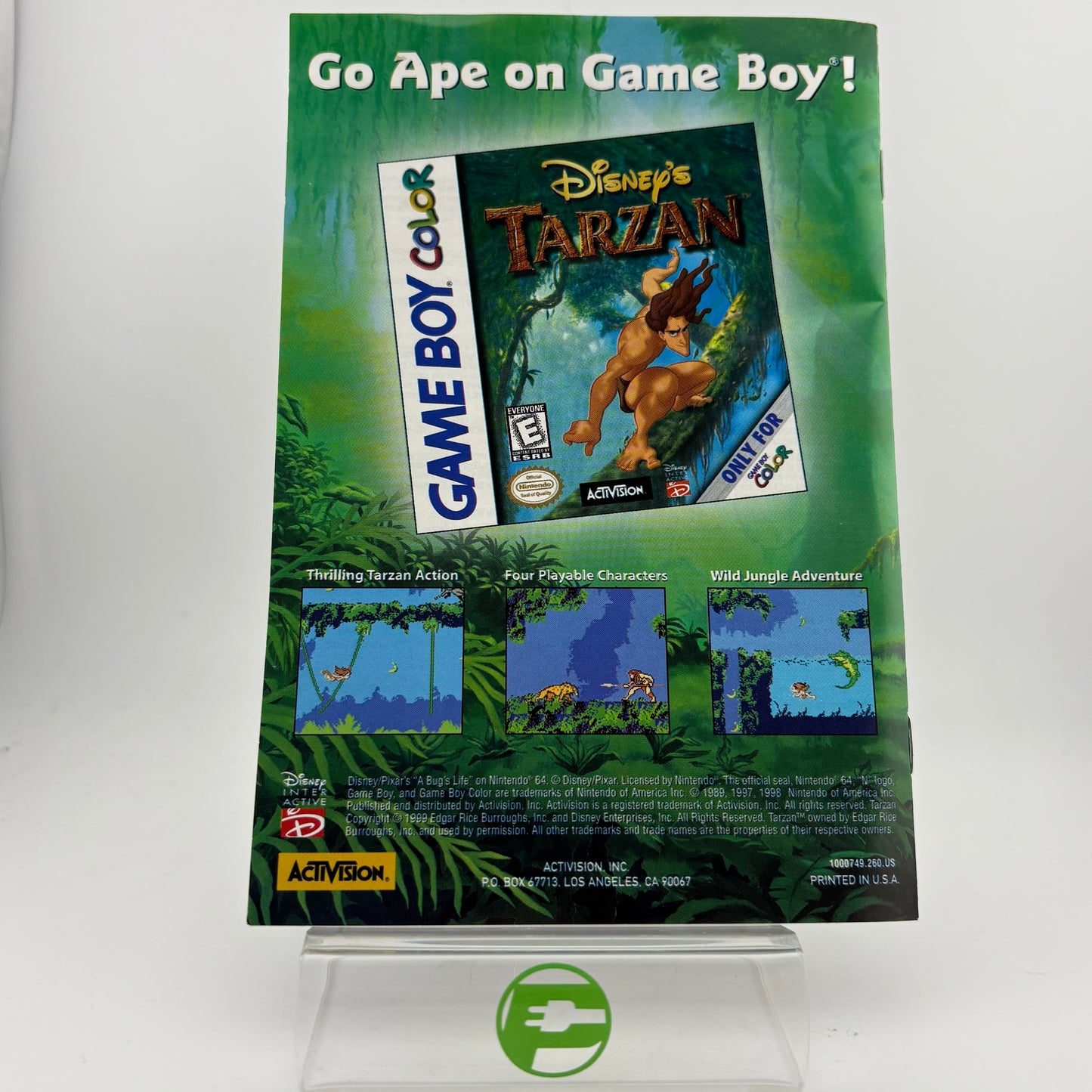 A Bug's Life (Nintendo 64 N64, 1999) Cartridge and Manual