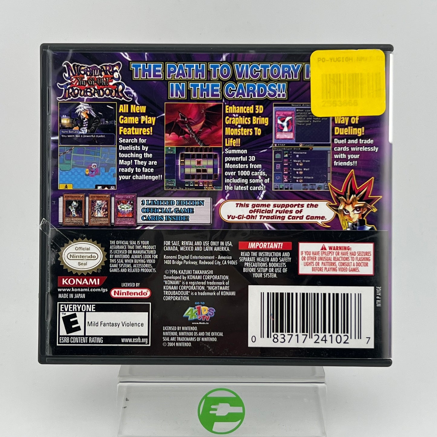 Yu-Gi-Oh Nightmare Troubadour (Nintendo DS, 2005) PayMore Cary Yu-Gi-Oh Nightmare Troubadour (Nintendo DS, 2005) PayMore Cary