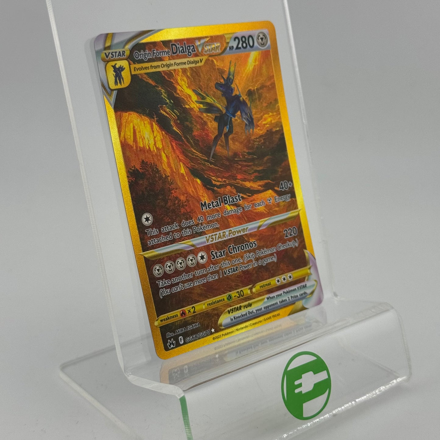 Pokémon TCG Crown Zenith Origin Forme Dialga VSTAR #GG68 Holo English NM