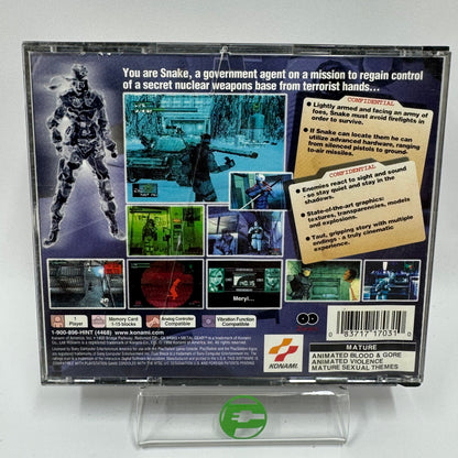 Metal Gear Solid (Sony PlayStation 1 PS1, 1998)