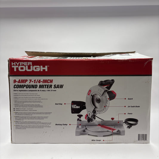 Hyper Tough 9 Amp Compound Miter Saw AQ14990G