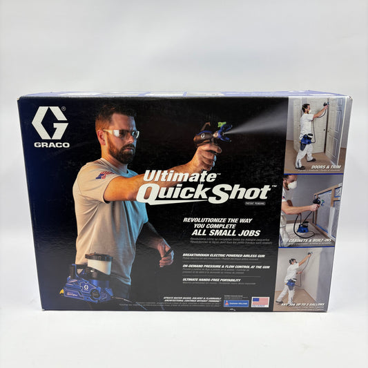 New Graco Ultimate QuickShot 826308 Electric Powered Paint Gun 826308