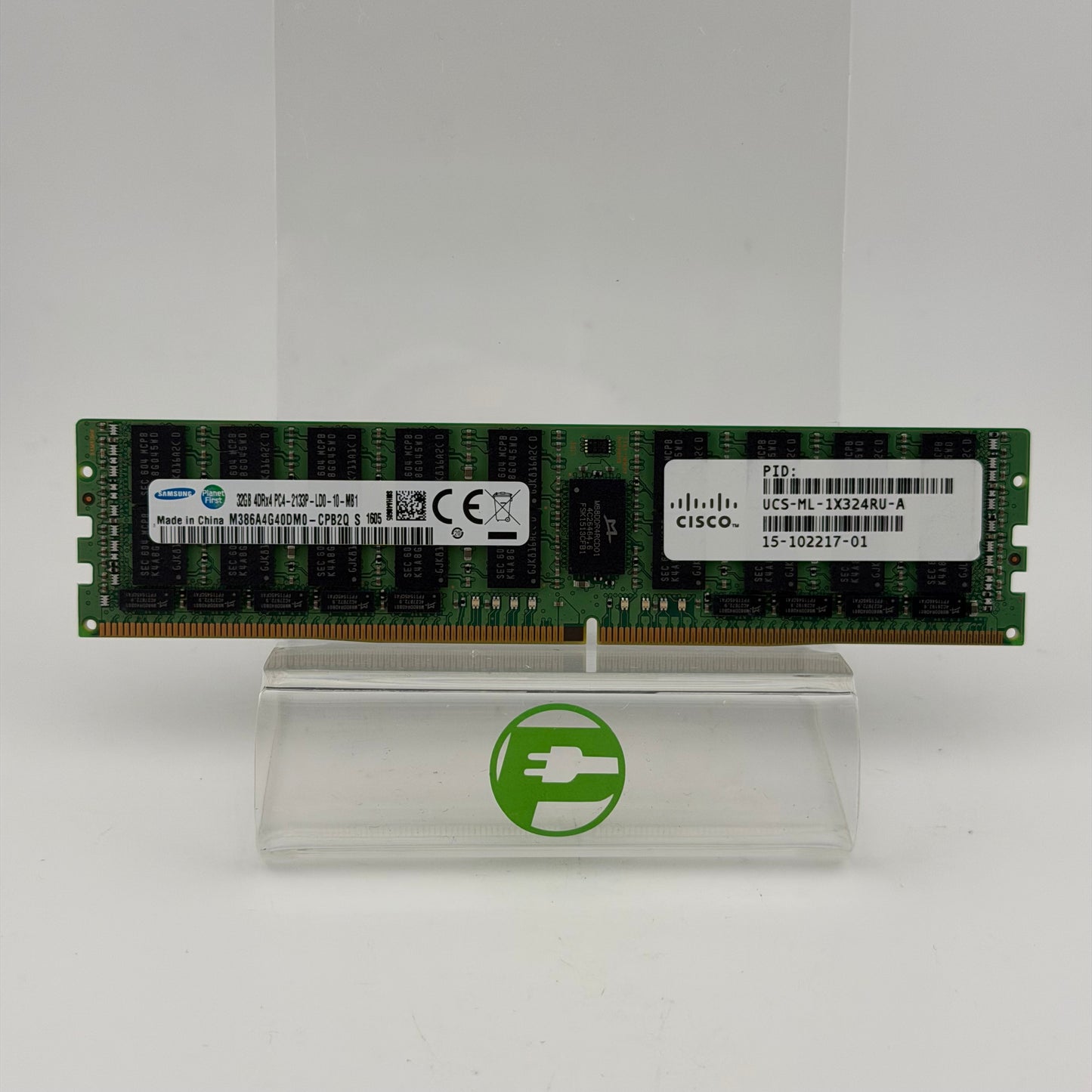 Samsung 32GB (1x32GB) 4DRx4 PC4-2133P DDR4 ECC RAM M386A4G40DM0-CPB2Q