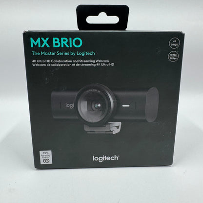 New Logitech MX BRIO 4K Ultra HD Collaboration and Streaming Webcam