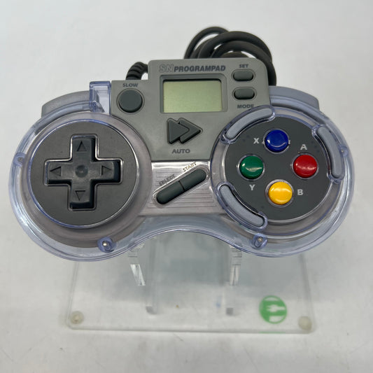 Super Nintendo SN Programpad Wired Controller SV-337 Clear