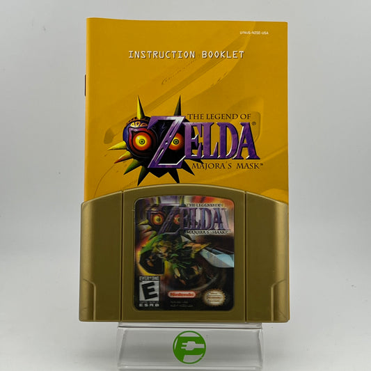 Zelda Majora's Mask (Nintendo 64 N64, 2000) W/ Manual
