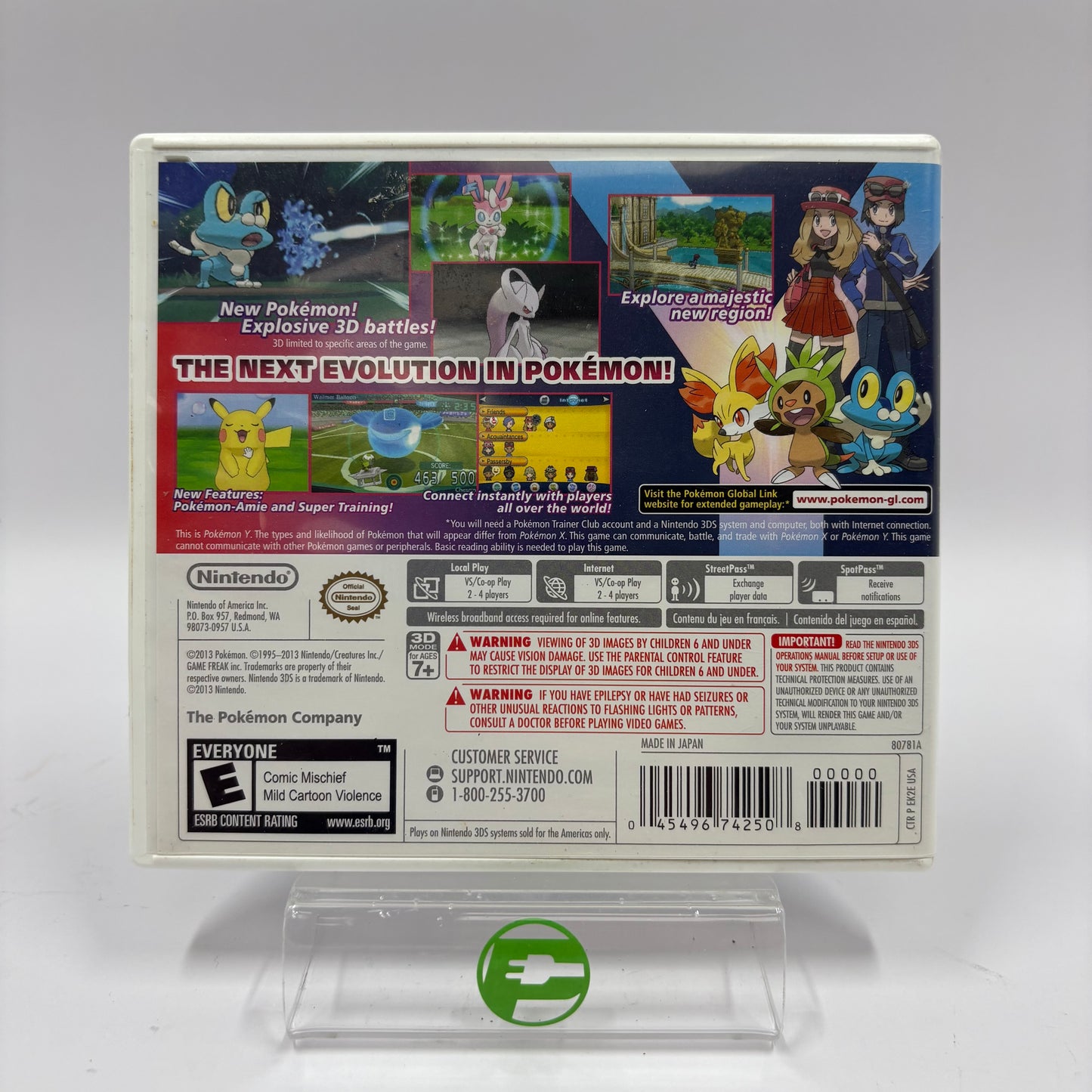 Pokemon Y (Nintendo 3DS, 2013)