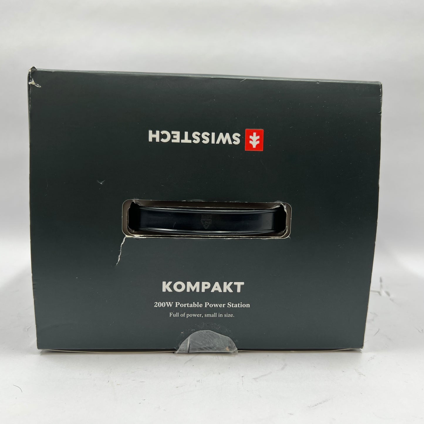 Swiss Tech Kompakt Portable Power Station 33649 200W with Wireless Charging Pad