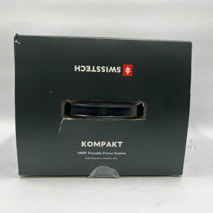 Swiss Tech Kompakt Portable Power Station 33649 200W with Wireless Charging Pad