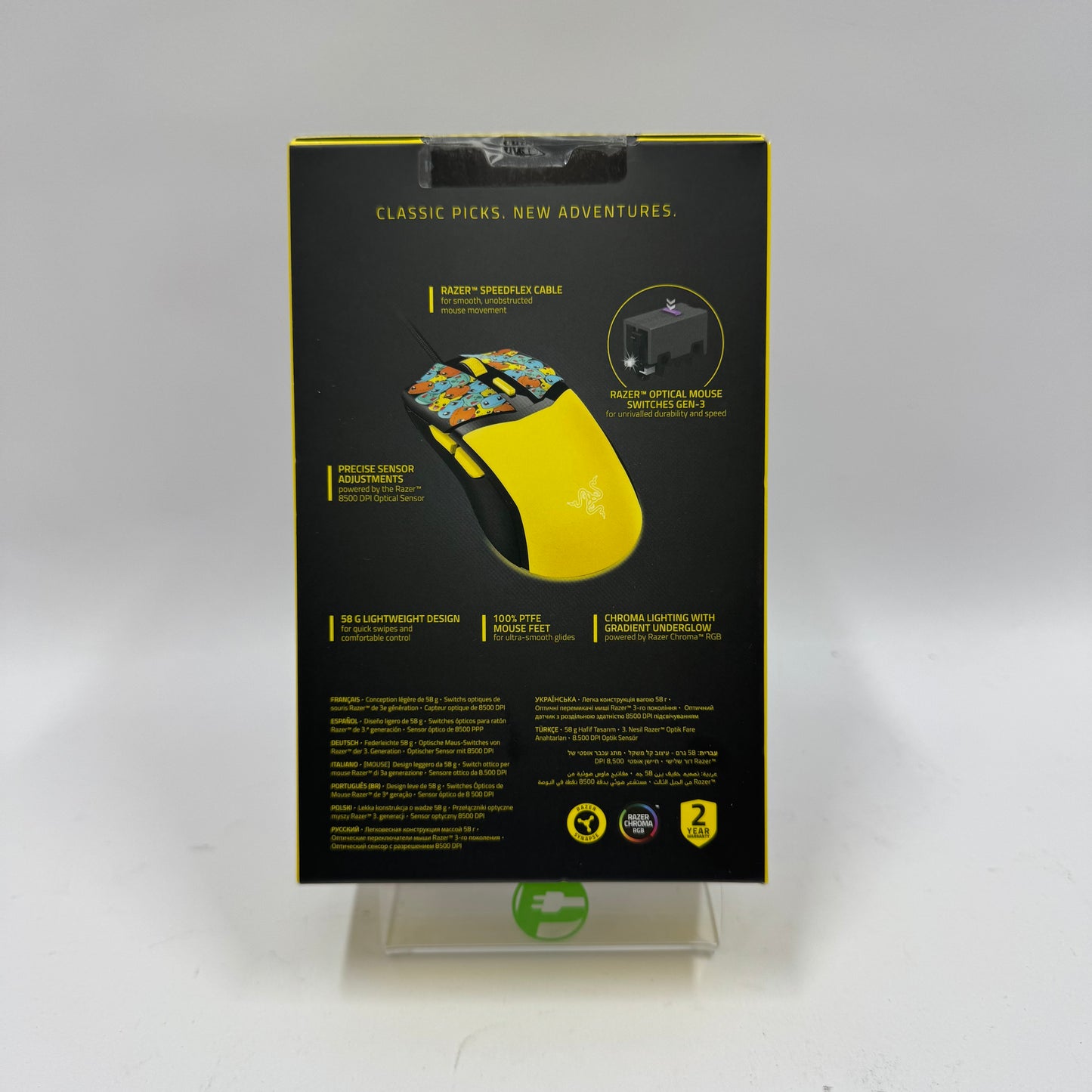 New Razer Cobra Pokemon Wireless Gaming Mouse RZ01-04650400-R3M1