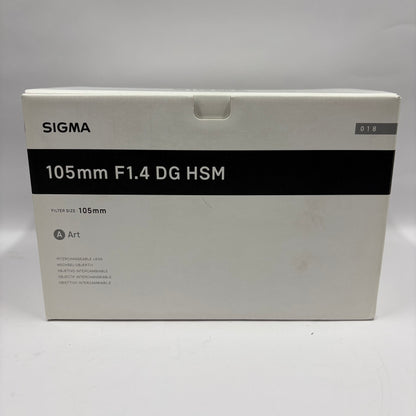 Sigma Telephoto Lens 105mm f/1.4 For Sony E-Mount Auto & Manual Lens DG HSM