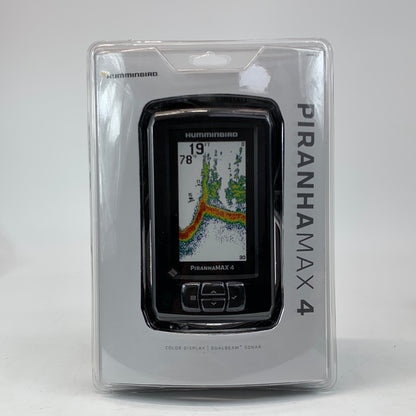 New Humminbird PiranhaMax 4 Fish Finder Sonar Display 410150-1