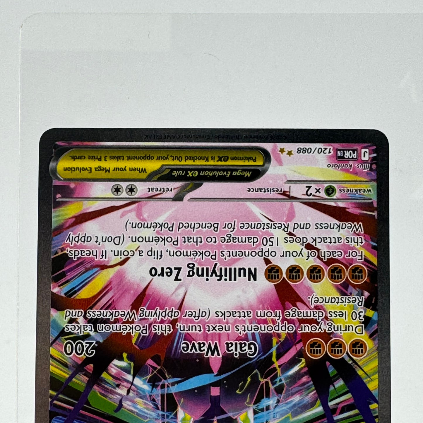Pokémon TCG Perfect Order Mega Zygarde ex #120 Holo Textured English LP