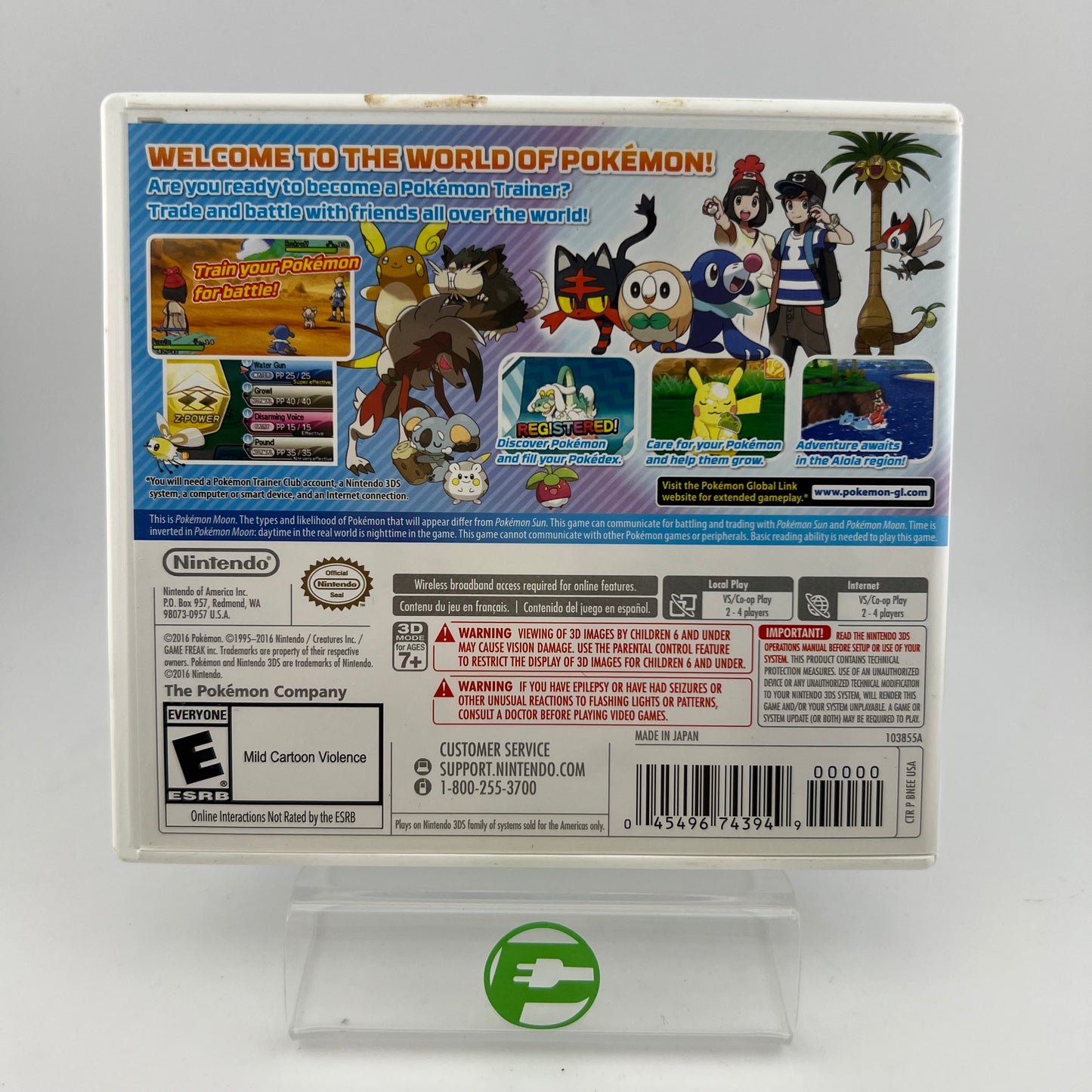 Pokemon Moon (Nintendo 3DS, 2016)