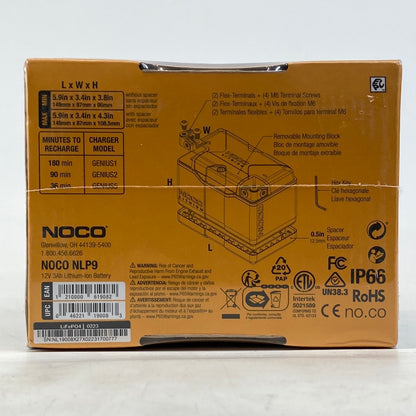 New Noco NLP9 Lithium Powersport Battery
