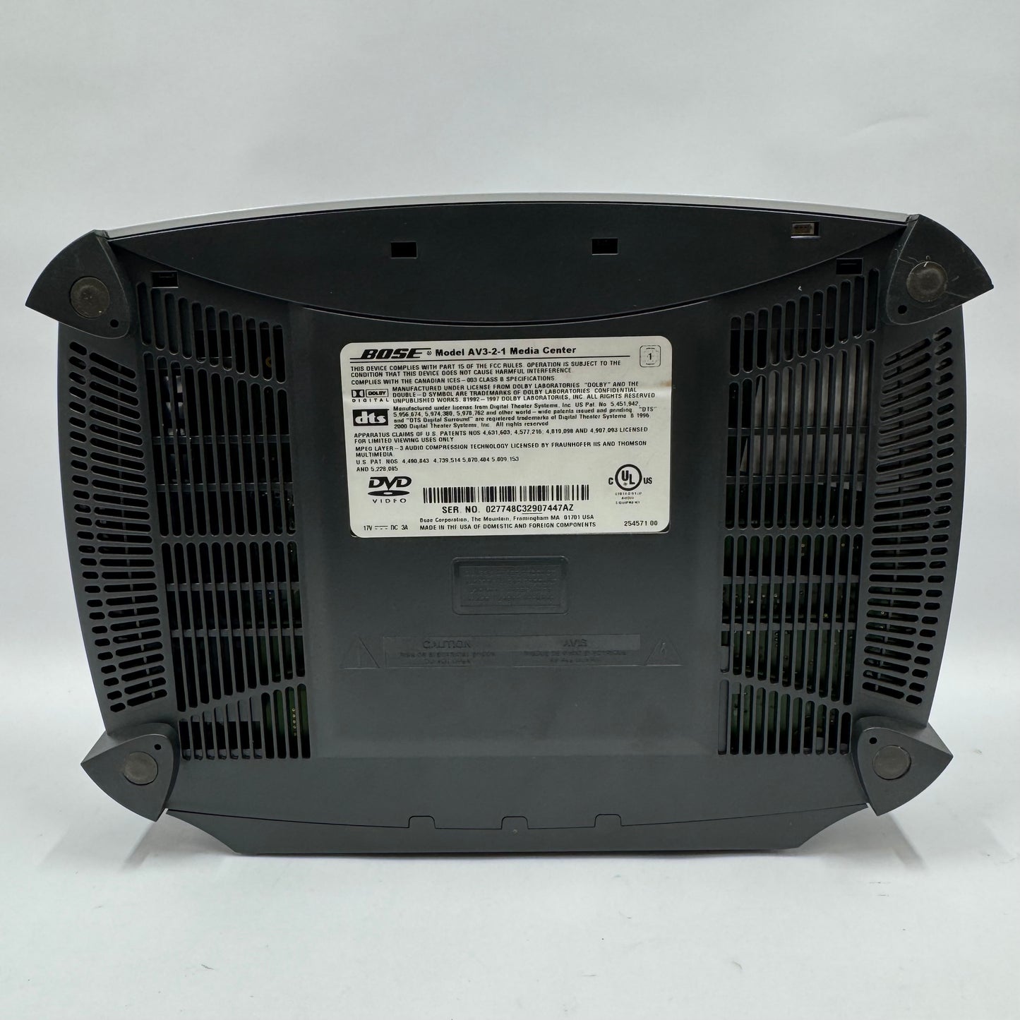 Bose AV3-2-1 Media Center PS3-2-1 Receiver With Speakers Acoustimass Cable