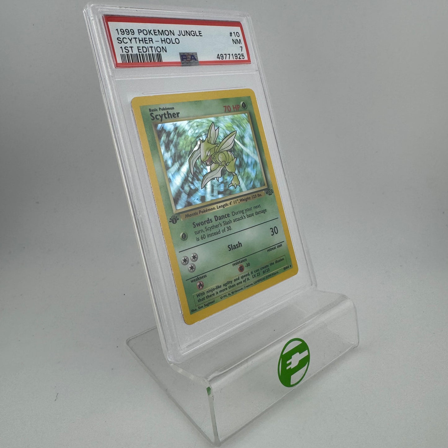 Pokémon TCG Jungle Scyther #10 Holo English PSA 7 NM