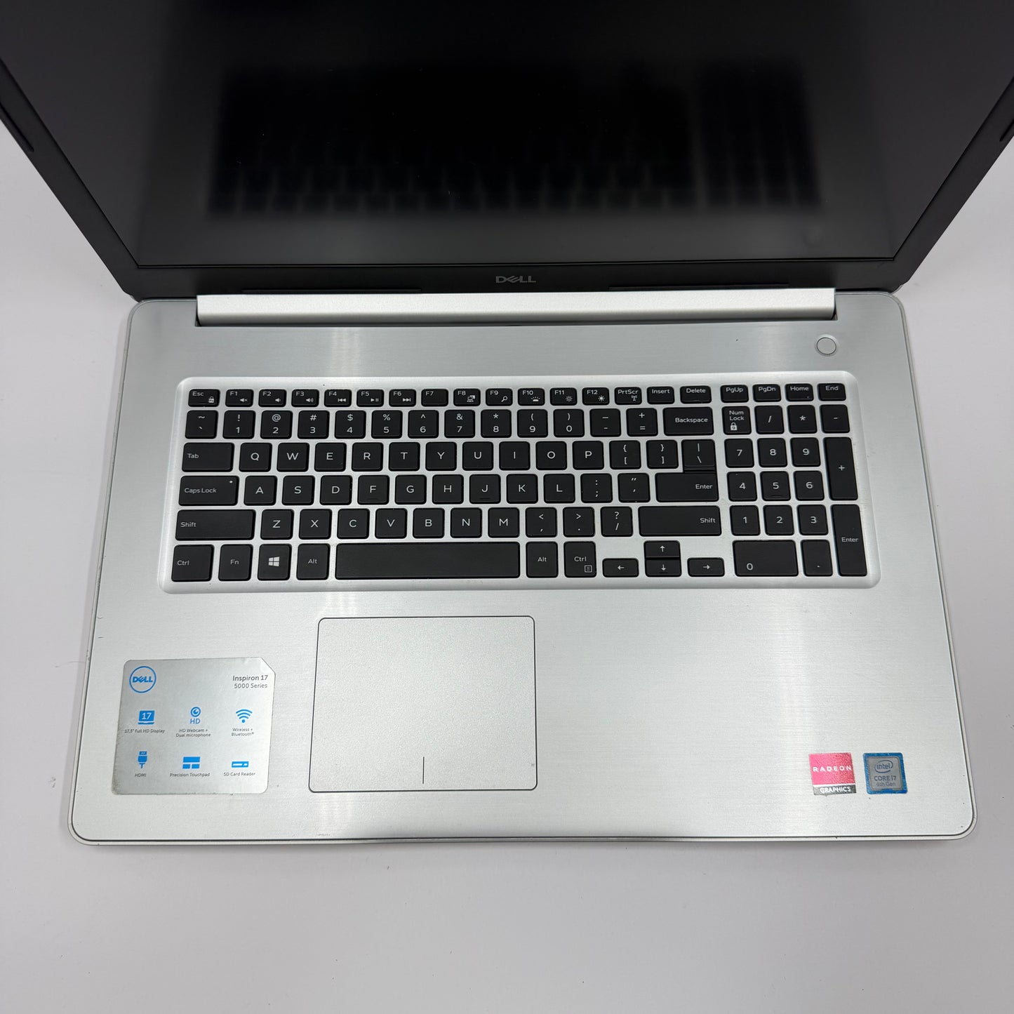 Broken Dell Inspiron 5770 17.3" i7-8550U 20GB RAM 2TB HDD 256GB SSD Bad Batt