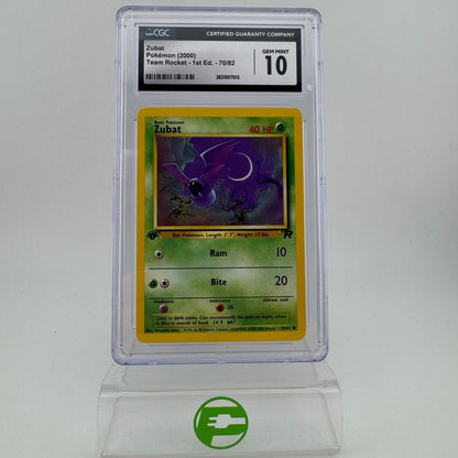 Pokémon TCG Team Rocket Zubat #70 Regular English CGC 10 GEM MINT