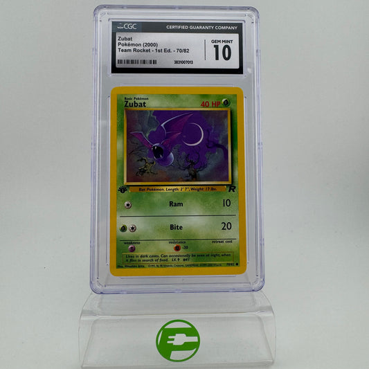 Pokémon TCG Team Rocket Zubat #70 Regular English CGC 10 GEM MINT