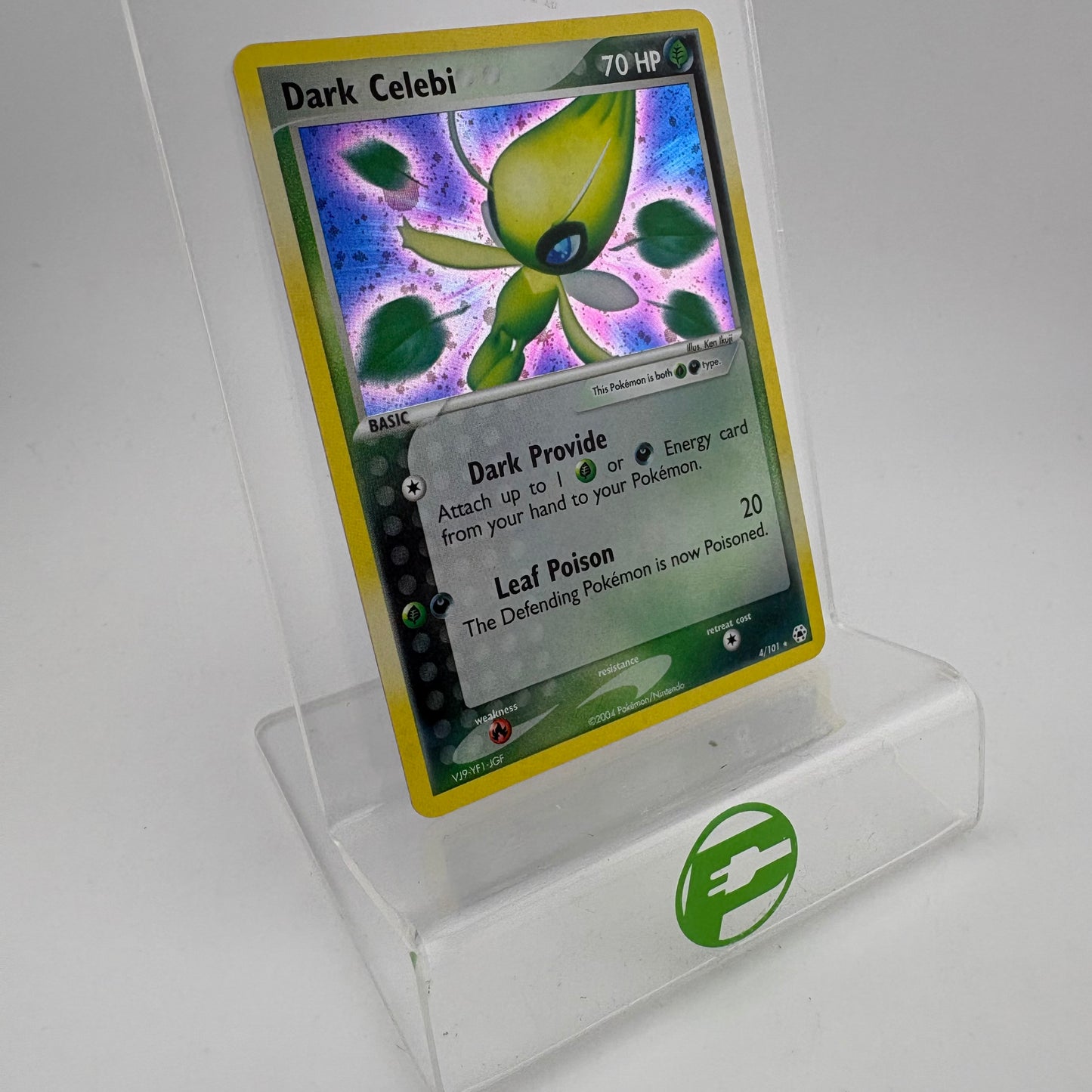 Pokémon TCG Hidden Legends Dark Celebi #4 Holo English LP