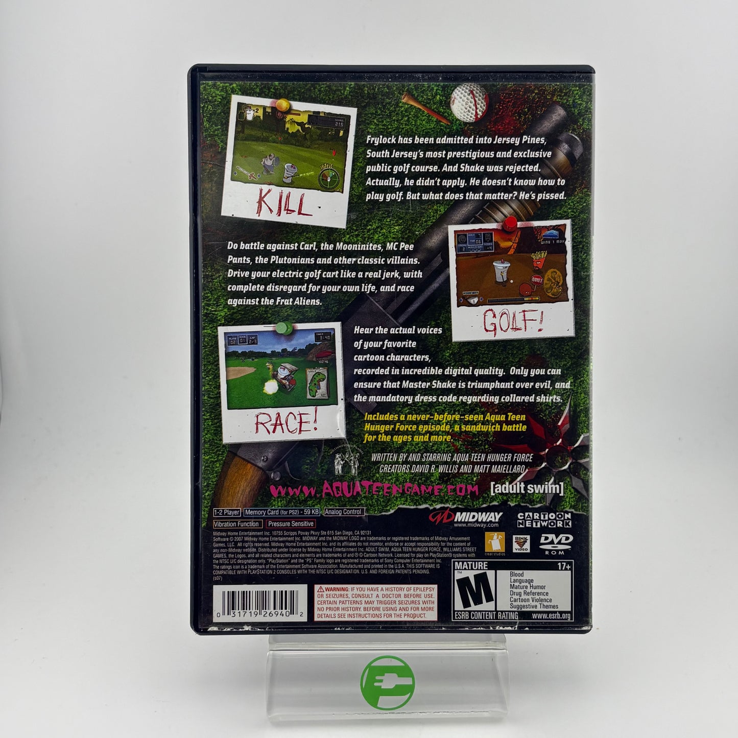 Aqua Teen Hunger Force Zombie Ninja Pro-Am (Sony PlayStation 2 PS2, 2007)
