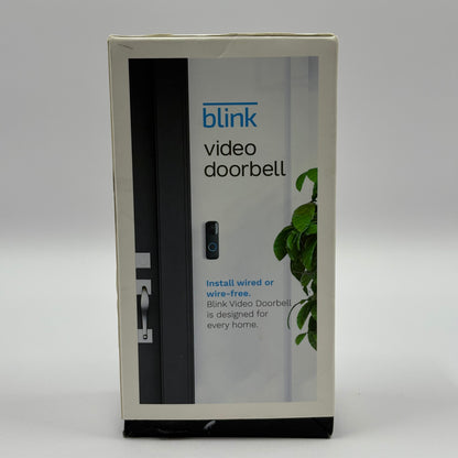 New Blink Smart WiFi Video Doorbell Black B08SG2MS3V