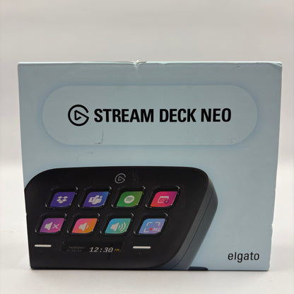 New Elgato Stream Deck Neo Streaming Pad 10GBJ9911 Black