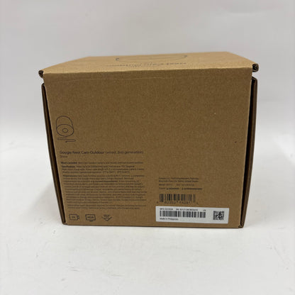 New Google Nest Cam Outdoor (Wired 2nd Gen) Smart Doorbell Camera GPJ15