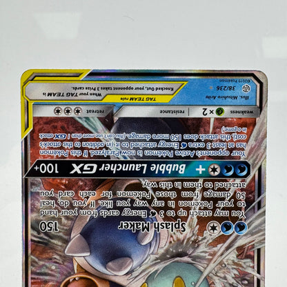 Pokémon TCG Cosmic Eclipse Blastoise & Piplup GX #38 Holo English NM
