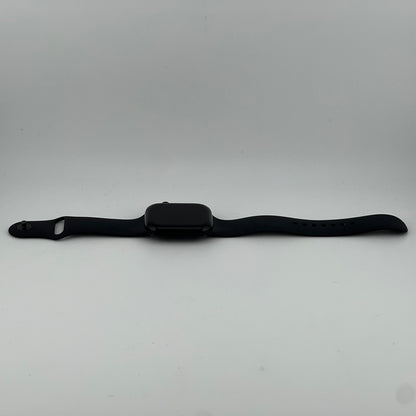 Unlocked Apple Watch Series 10 46MM Black Aluminum Black Sport Band MWY43LL/A