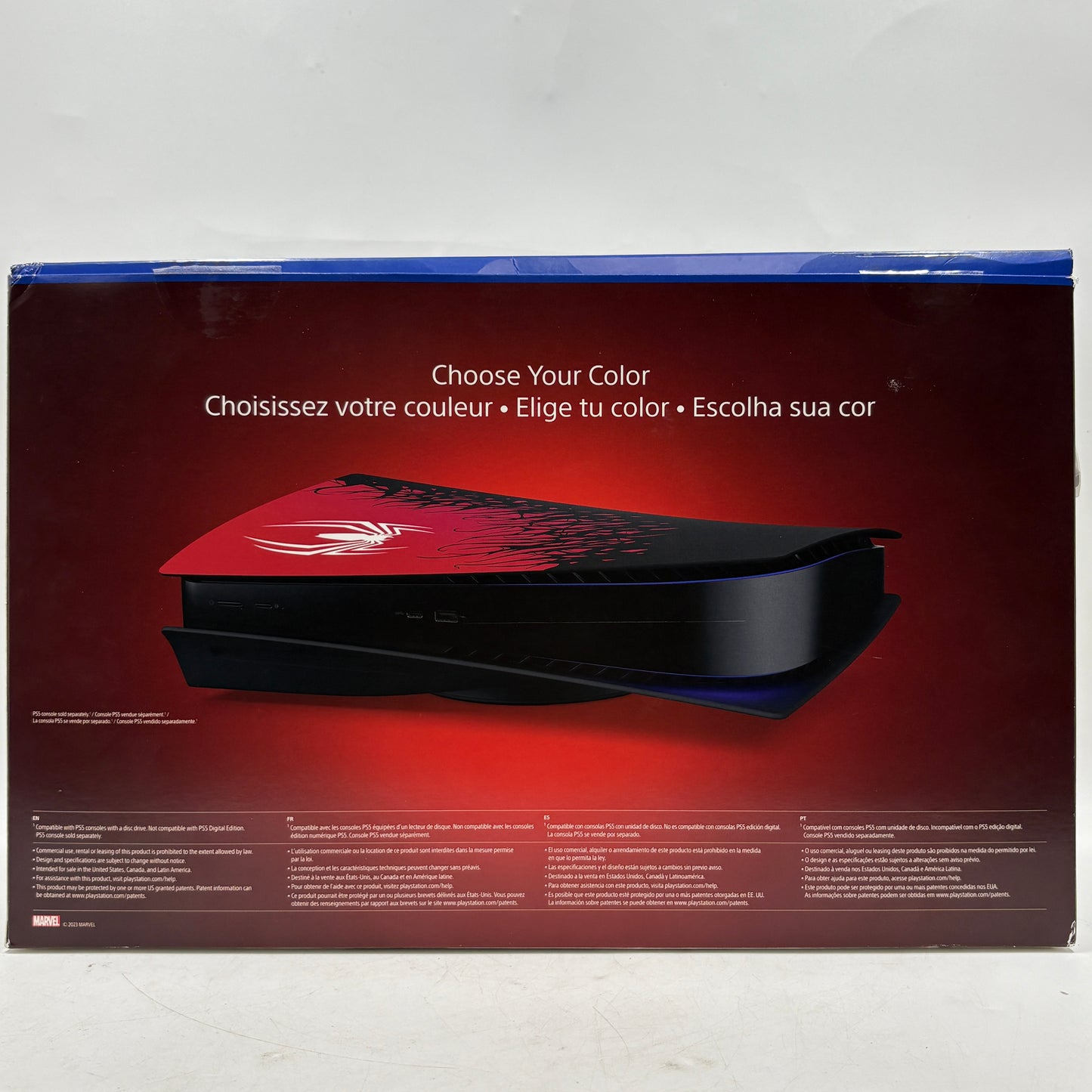 Sony Playstation 5 PS5 Spiderman-2 Plates Red/Black CFI-ZCA1/CFI-ZCB1