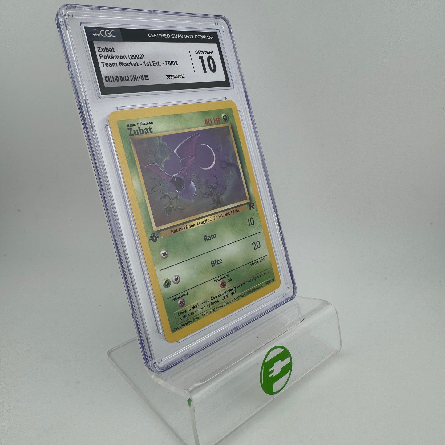 Pokémon TCG Team Rocket Zubat #70 Regular English CGC 10 GEM MINT