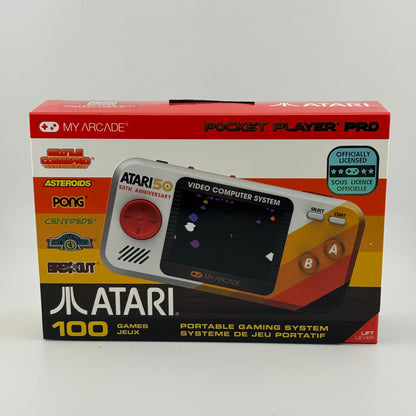 New My Arcade Pocket Player Pro 100 Atari Games Gaming System