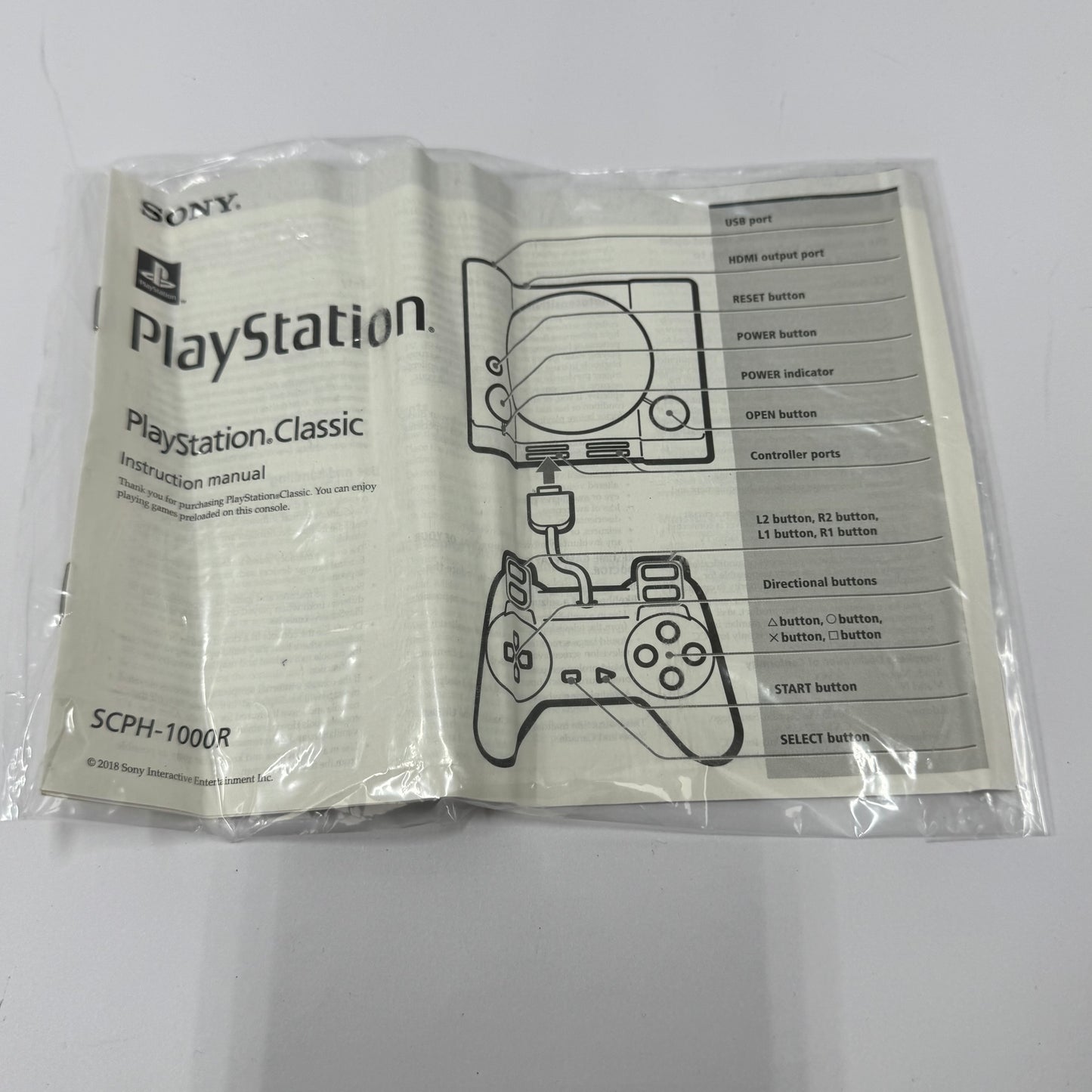 Sony PlayStation Classic Gray Console Gaming System SCPH-1000R