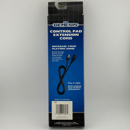 Sega Genesis Control Pad Extension Cord Black MK-1606