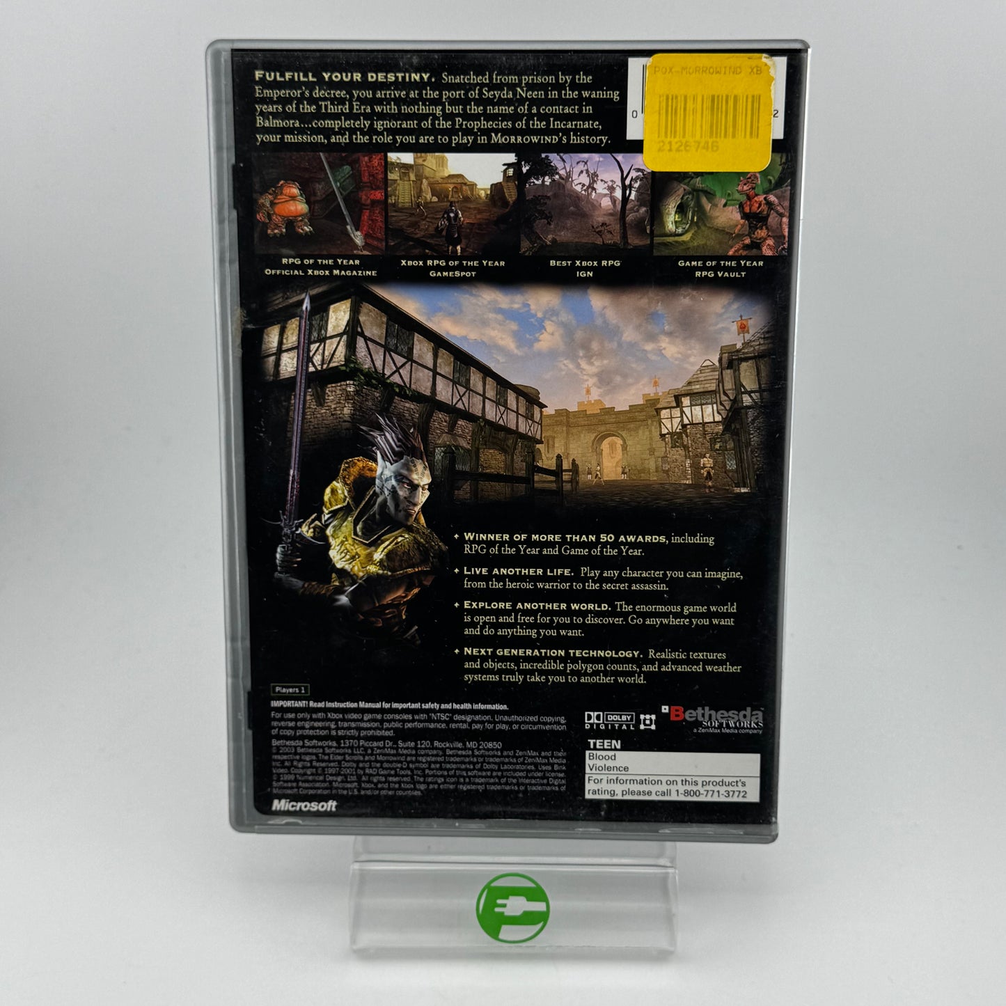Elder Scrolls III Morrowind (Microsoft Xbox, 2002)