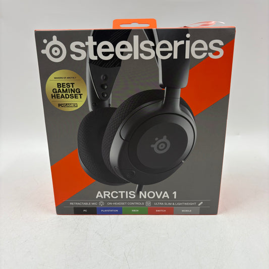 New Steelseries Arctis Nova 1 Gaming Headset Black 61606