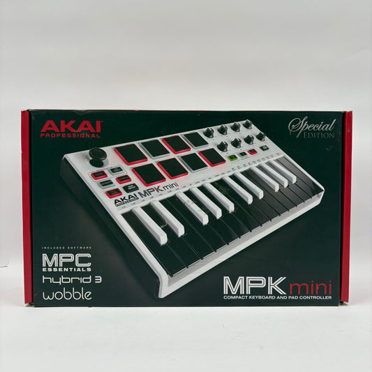 Akai MPK Mini MKII Special Edition White USB MIDI Keyboard Controller