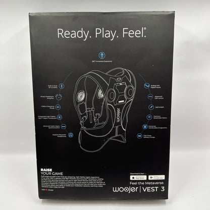New Woojer Vest 3 Haptic Vest WJRV3-101 High Fidelity Made for Meta