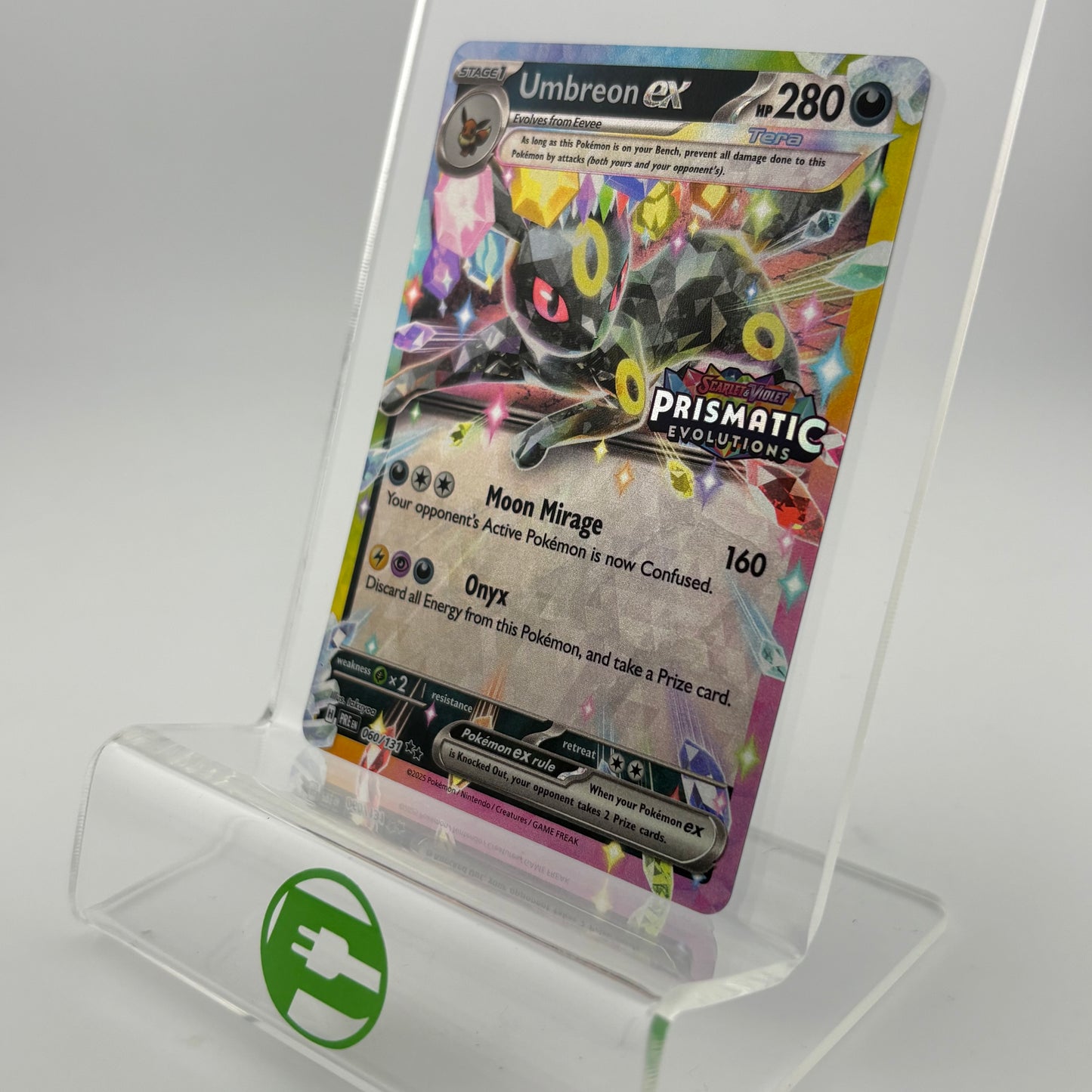 Pokémon TCG Prismatic Evolution Umbreon ex [Stamped] 060/131 English