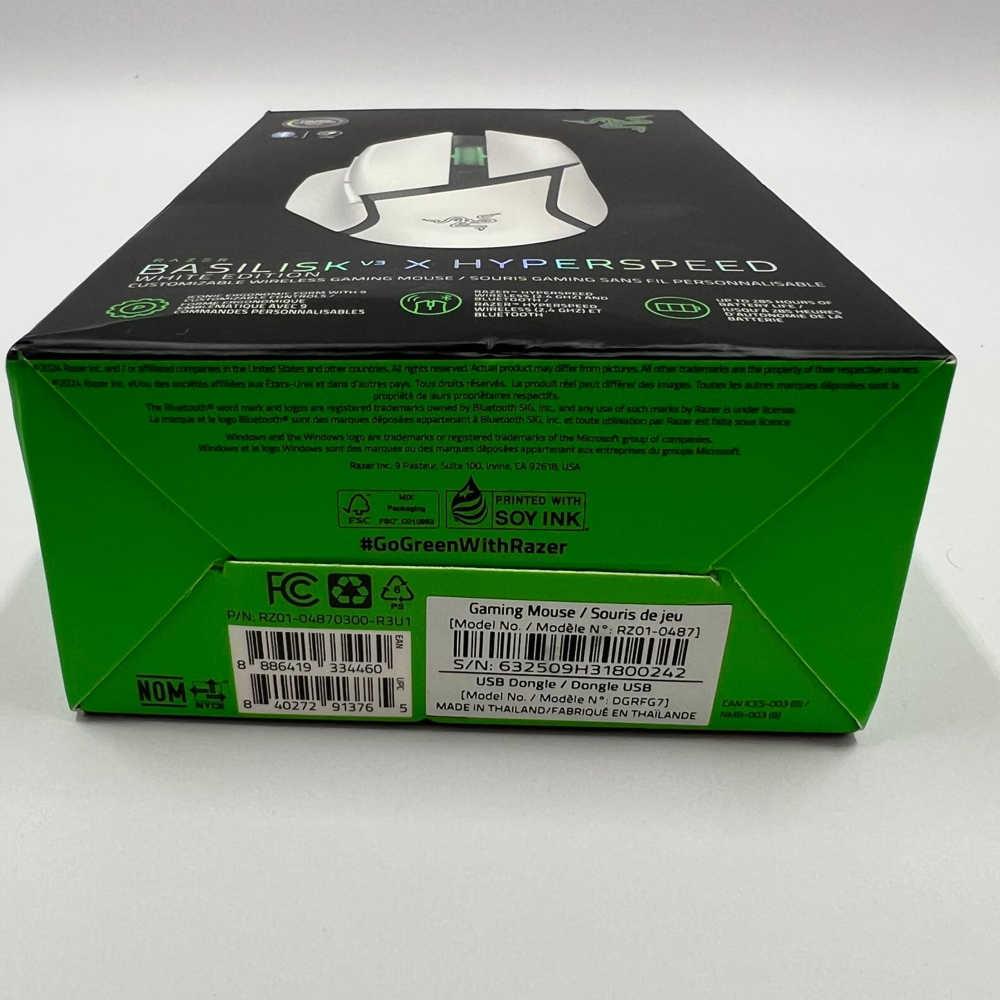 New Razer Basilisk v3 X Hyperspeed Wireless Gaming Mouse RZ01-0487
