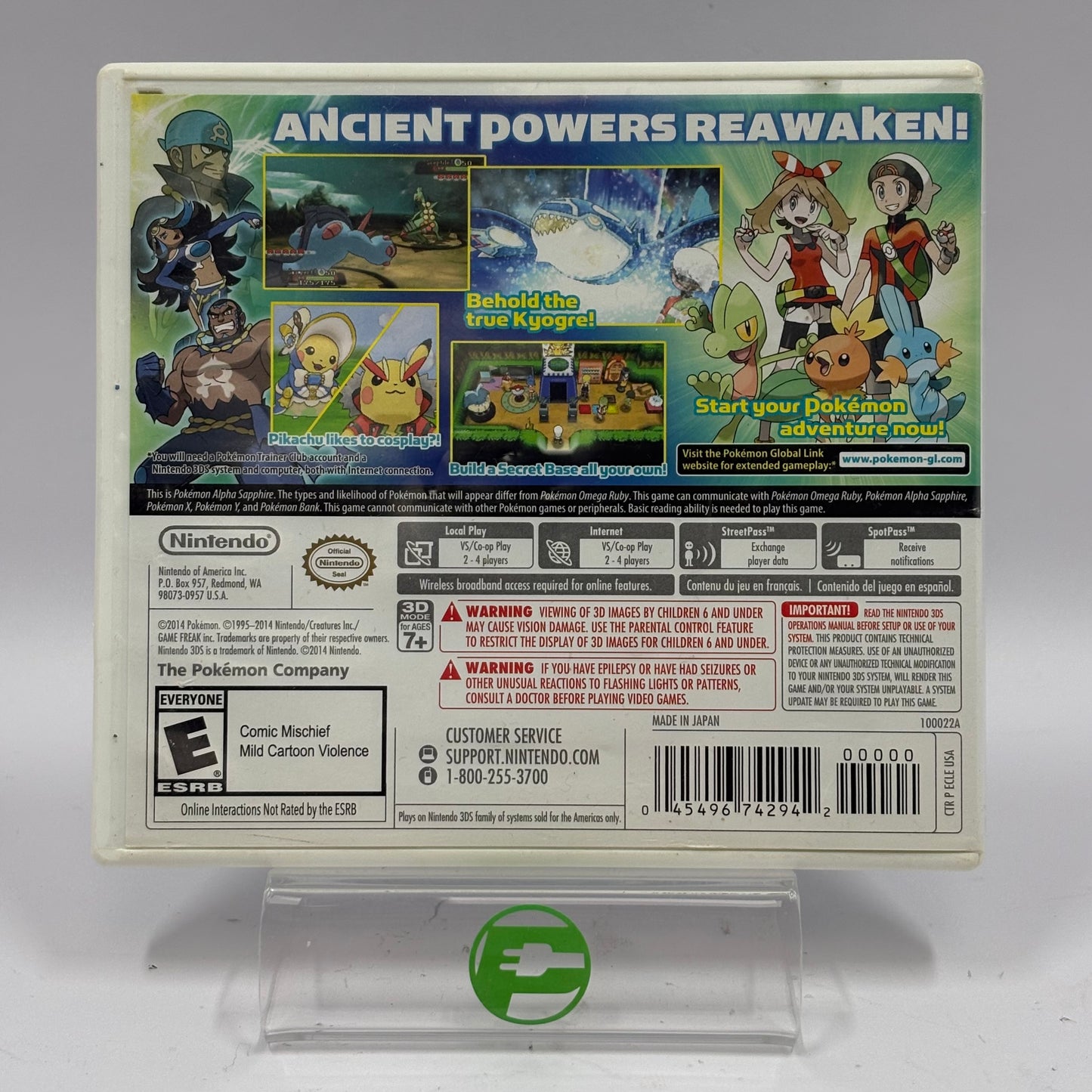 Pokemon Alpha Sapphire (Nintendo 3DS, 2014)