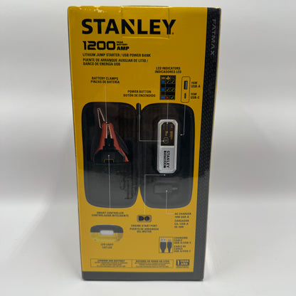 New Stanley FatMax Lithium Jump Starter / USB Power Bank LJ12FC