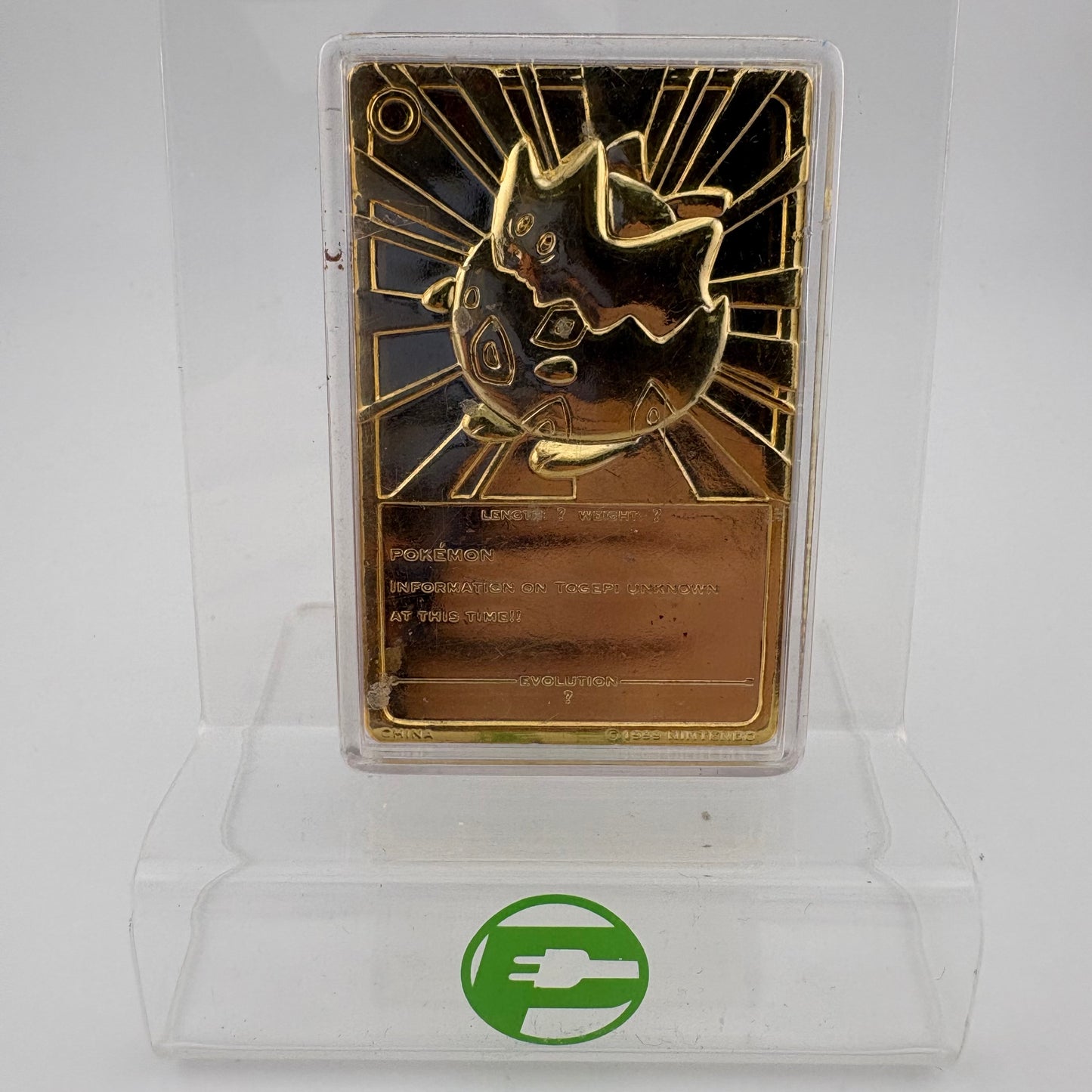 Pokémon TCG Burger King Togepi Gold Plated English NM
