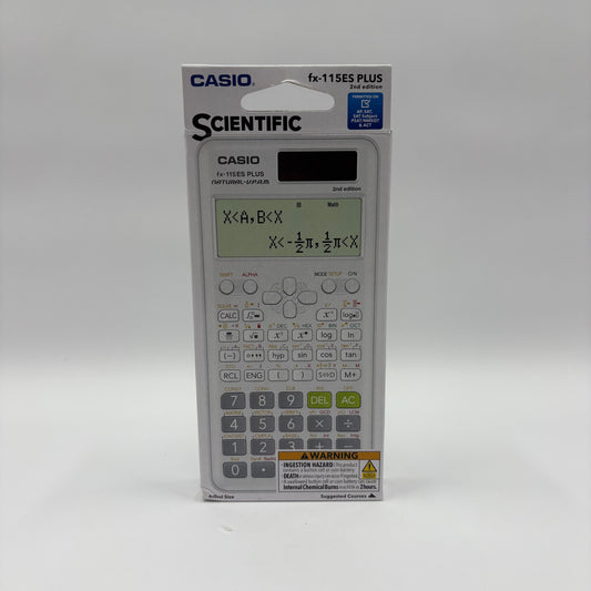 New Casio Fx-115ES Plus Second Edition Graphing Calculator