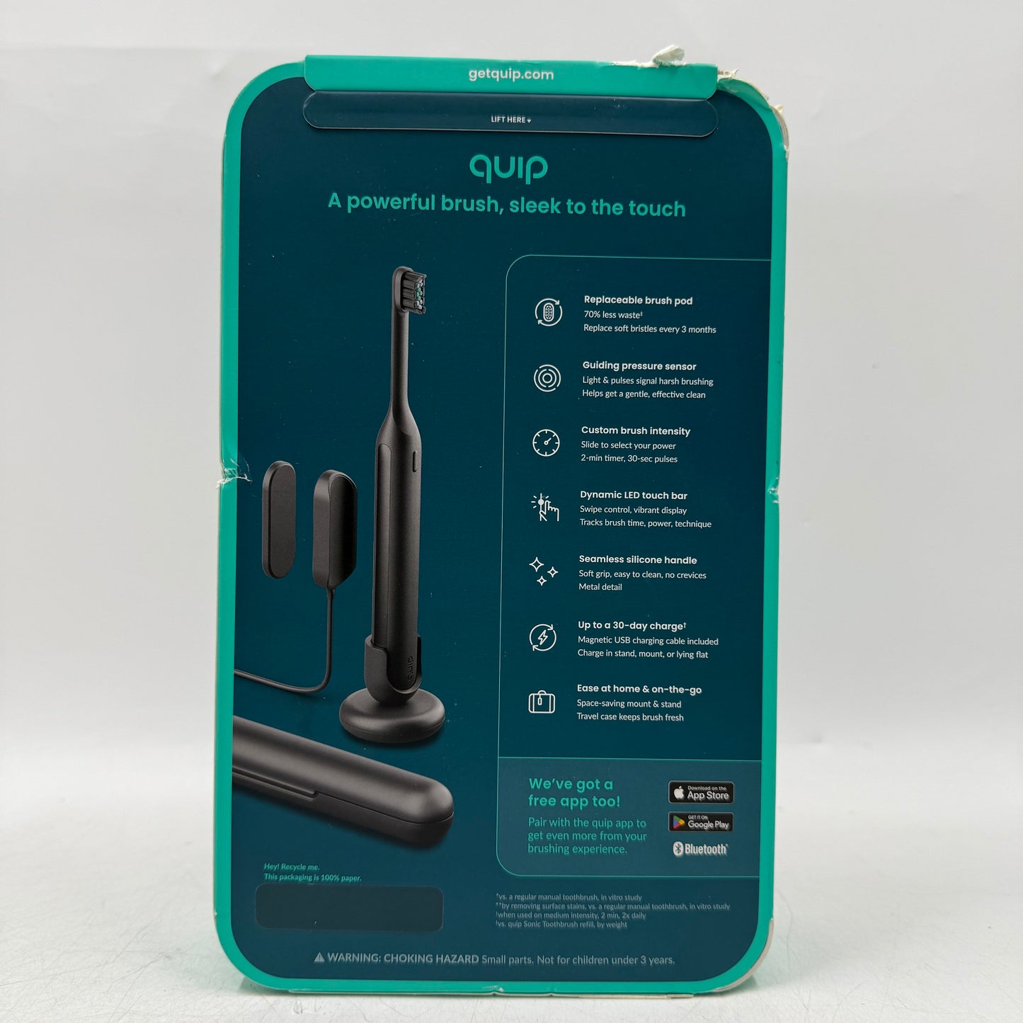 New Quip Ultra Smart Sonic Electric Toothbrush